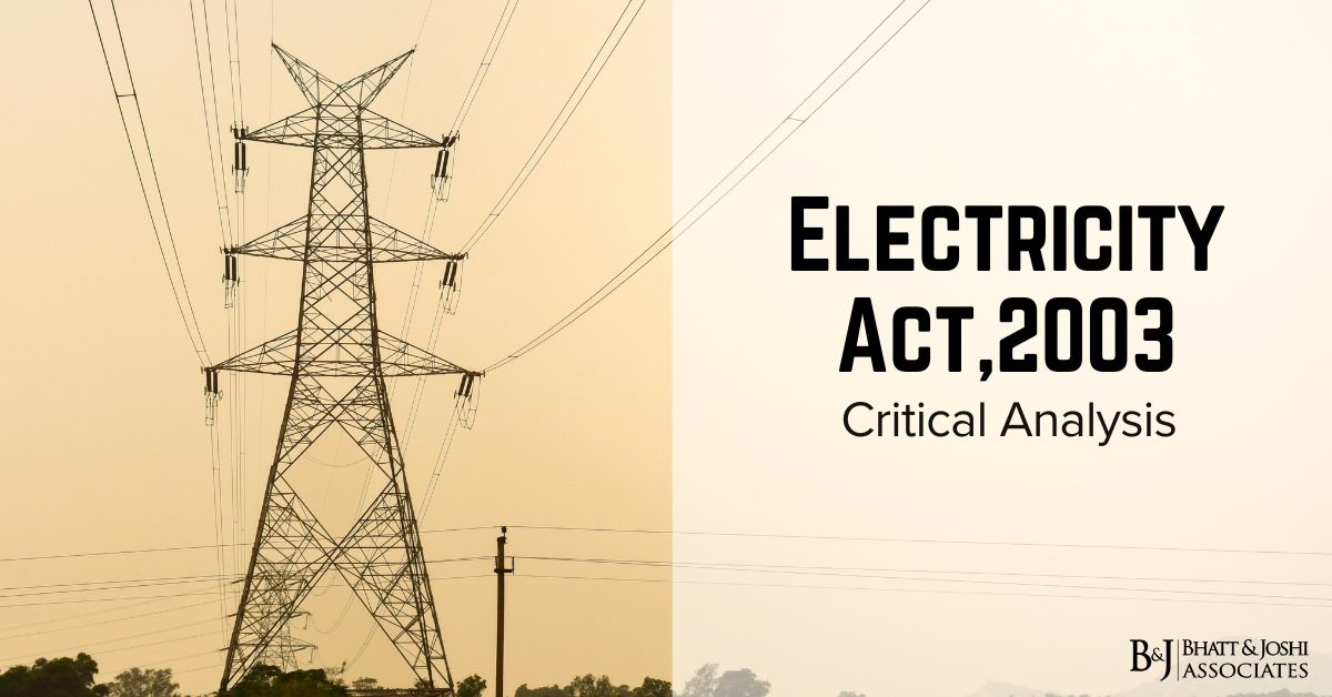 Electricity Act 2003: Regulatory Framework and Judicial Perspectives