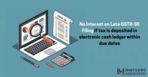 Late GSTR-3B Filing: No Interest on Late GSTR-3B Filing if tax is deposited in electronic cash ledger within due dates