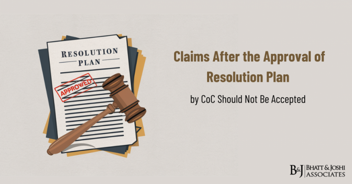 Claims After Resolution Plan is Approved by CoC Should Not Be Accepted
