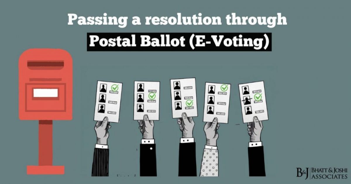 Passing a resolution through Postal Ballot (E-Voting)