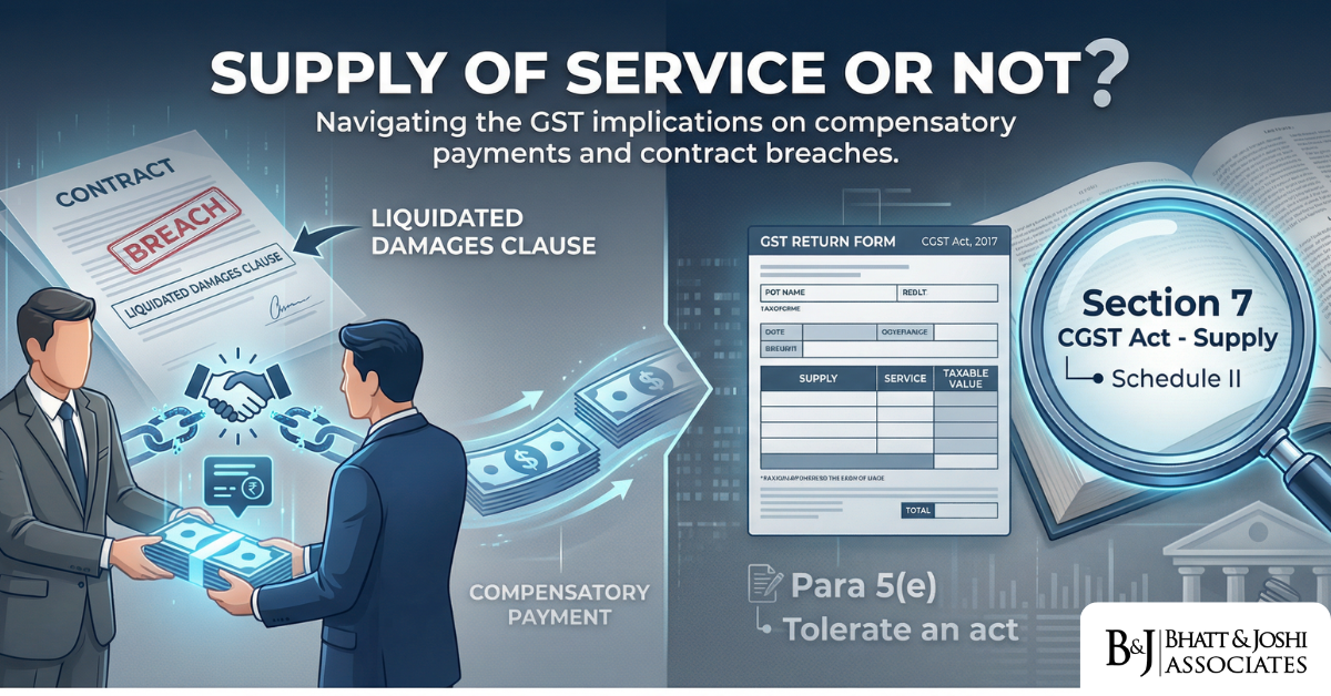 GST on Liquidated Damages Supply of Service or Not The Unsettled Jurisprudence After Safari Retreats