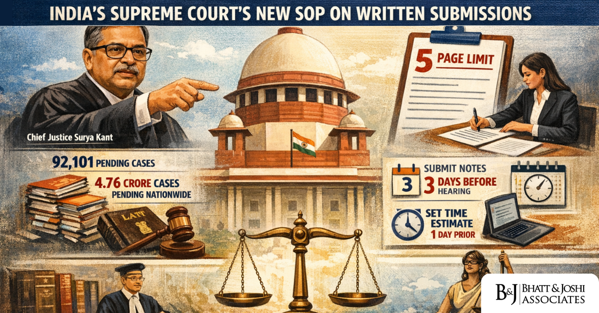 Supreme Court Issued SOP Mandates 5-Page Cap on Written Submissions Balancing Judicial Efficiency and the Right to Be Heard