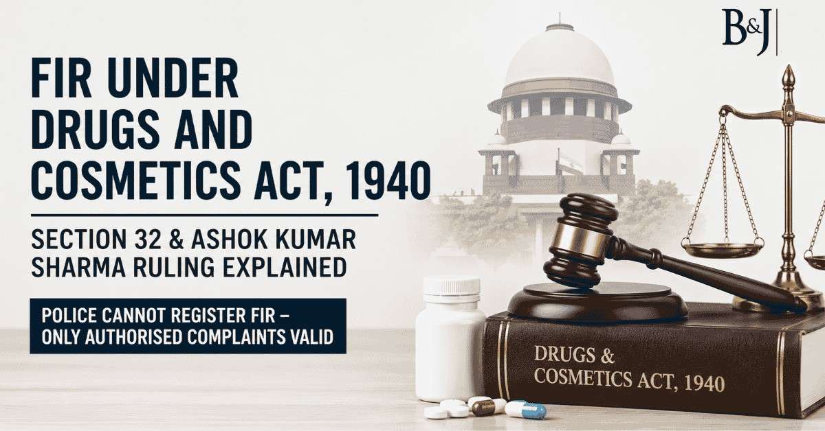 The Drug Inspector as the Sole Prosecution Authority Why Police Cannot File FIRs Under Chapter IV of the Drugs and Cosmetics Act, 1940