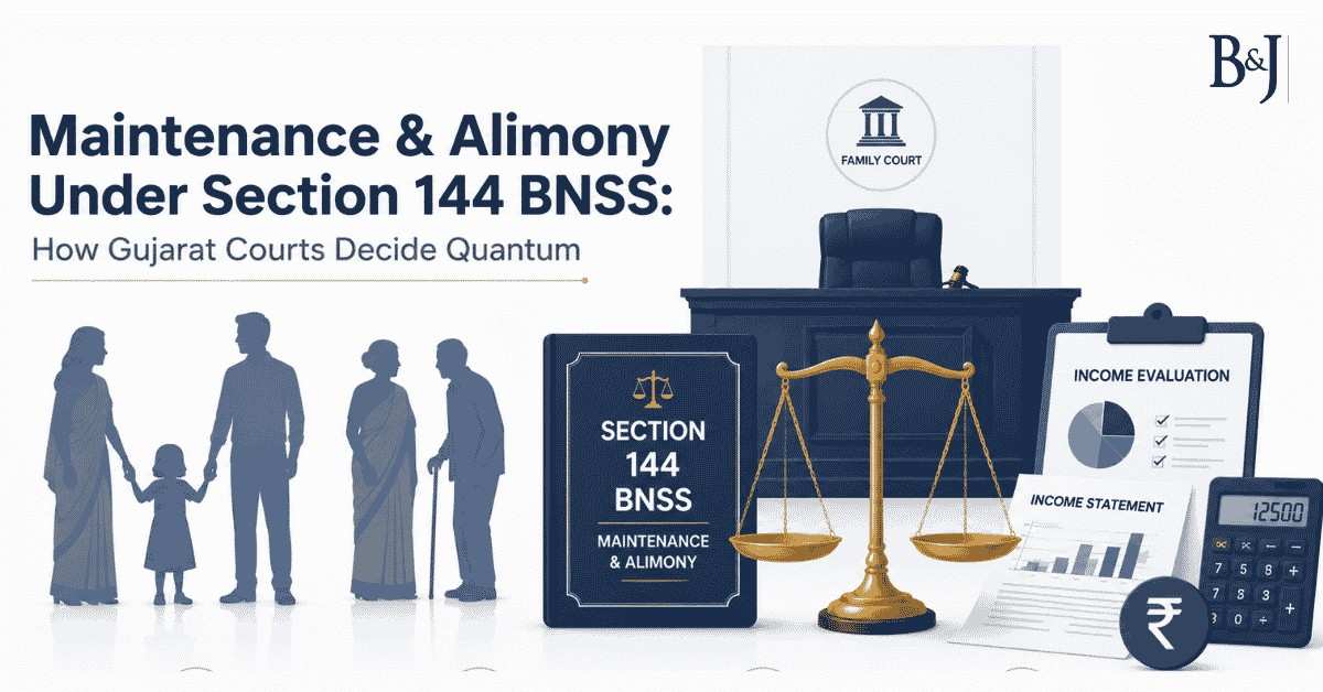 Maintenance & Alimony Under Section 144 BNSS How Gujarat Courts Decide Quantum