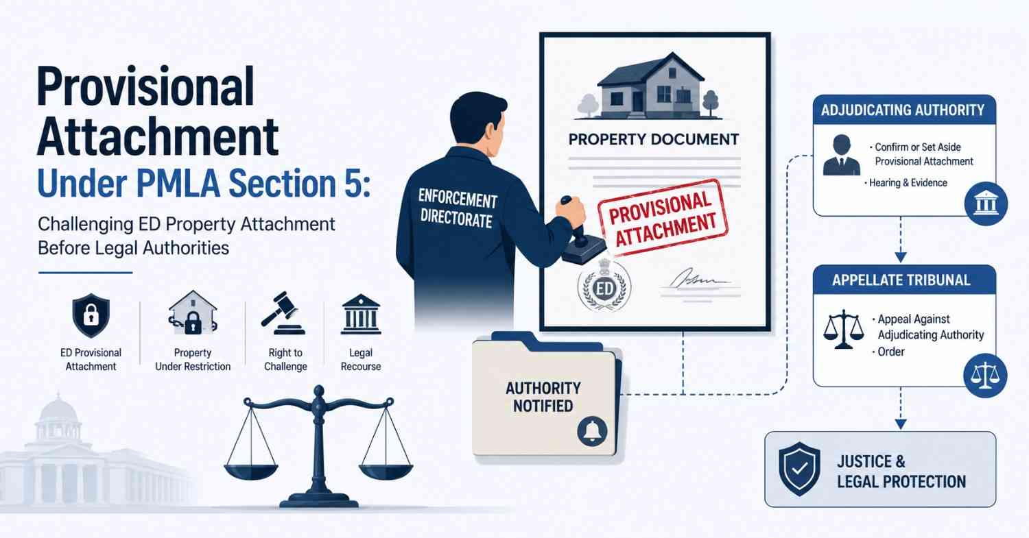 Provisional Attachment Under PMLA Section 5 Challenging It Before the Adjudicating Authority & Appellate Tribunal