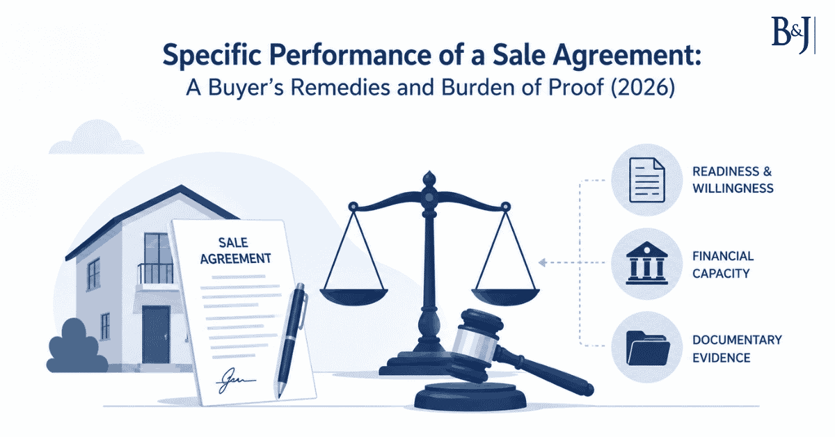 Specific Performance of a Sale Agreement A Buyer's Remedies and Burden of Proof (2026)