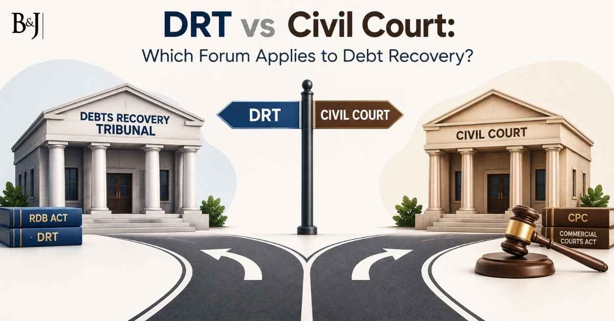 DRT vs civil court for debt recovery which forum applies