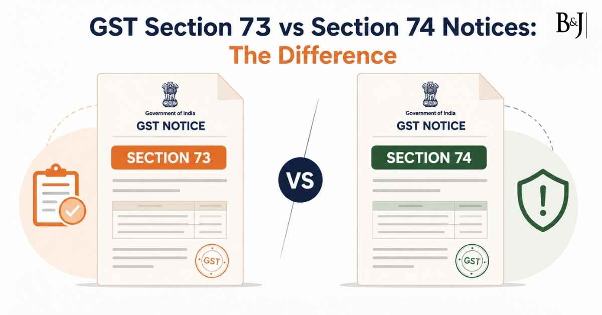 GST Section 73 vs Section 74 Notices The Difference