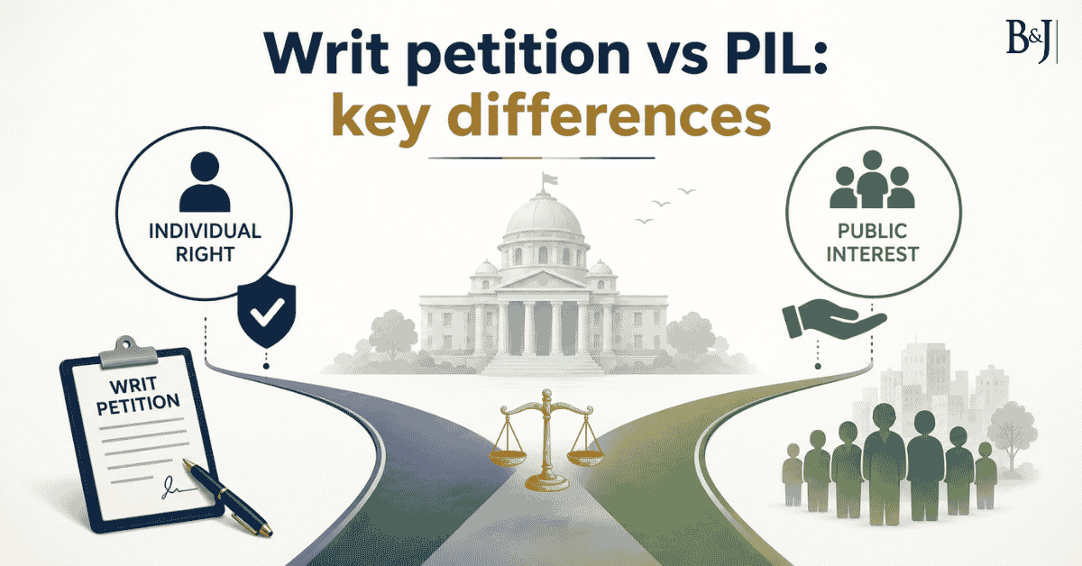 Writ petition vs PIL key differences