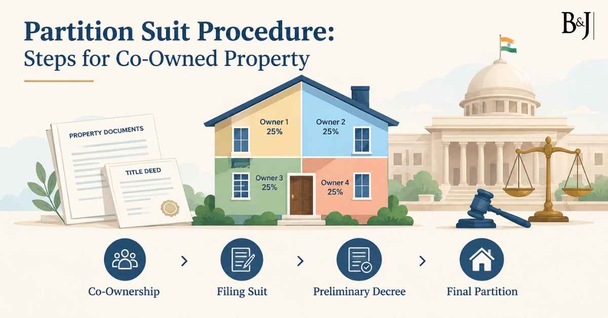 Partition Suit Procedure Steps for Co-Owned Property