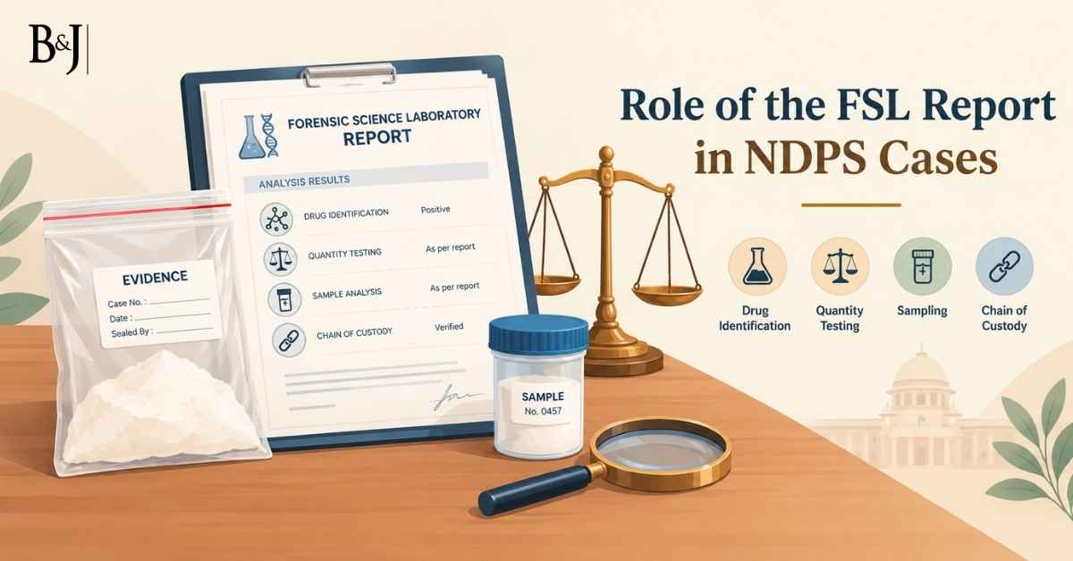 Role of the FSL Report in NDPS Cases