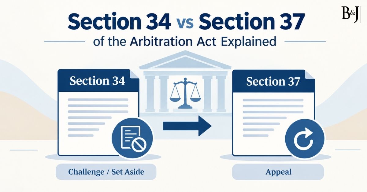 Section 34 vs Section 37 of the Arbitration Act Explained