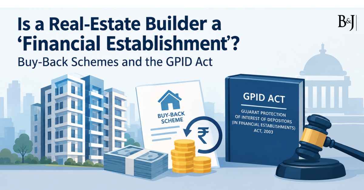 Is a Real-Estate Builder a ‘Financial Establishment’ Buy-Back Schemes and the GPID Act