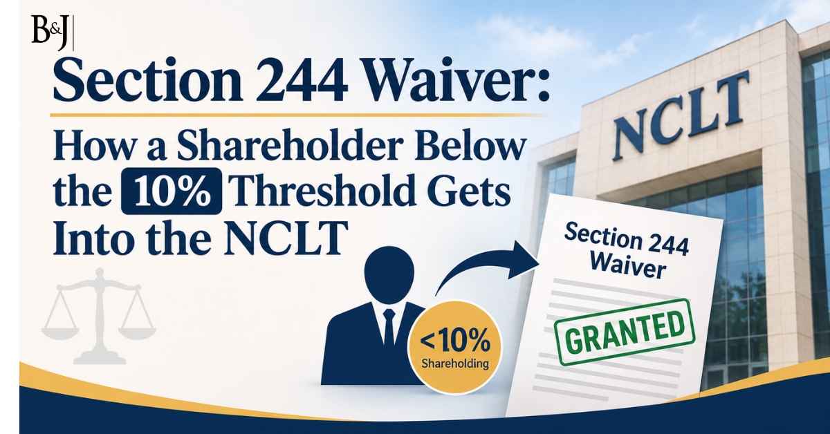 Section 244 Waiver How a Shareholder Below the 10% Threshold Gets Into the NCLT